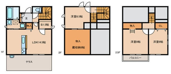 音羽１丁目貸家Ａ棟の間取り