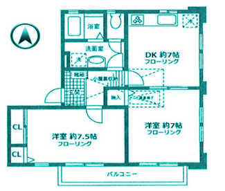 【間取り】 | プラザ・ワンC