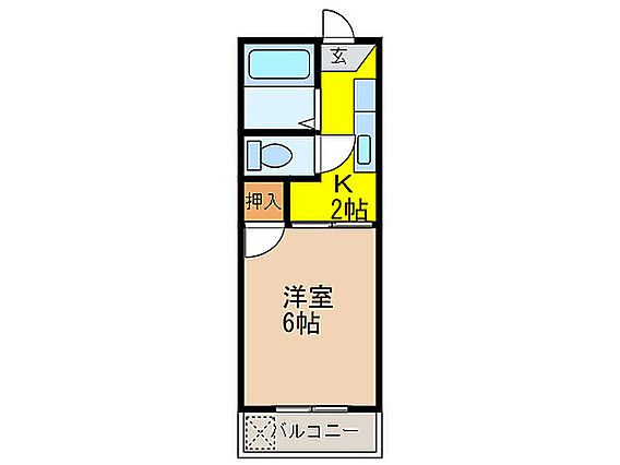 金子ハイツの間取り