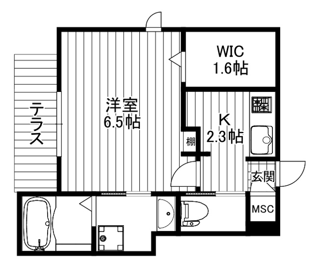【間取り】 | Daita Six