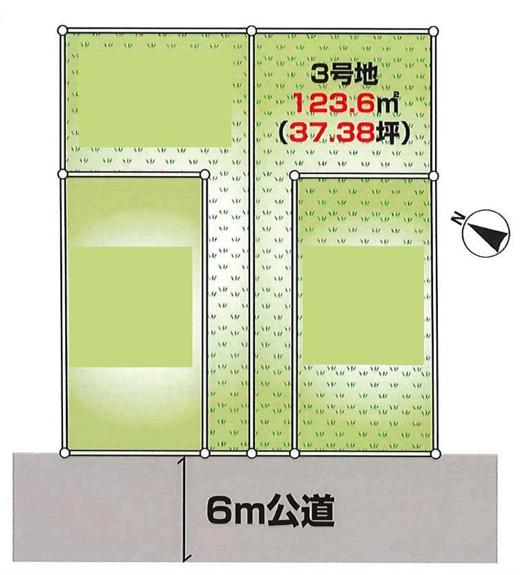 【サンスターホーム】福生市加美平2丁目　売地残り1区画の土地図