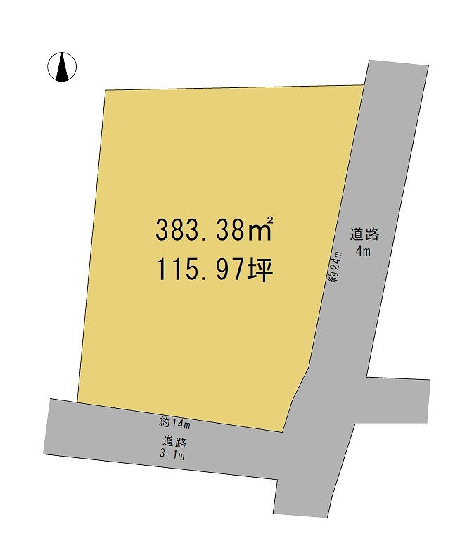 高崎市吉井町吉井売土地の土地図
