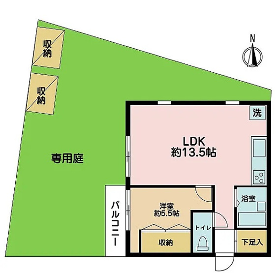 【間取り】 | サンセゾン若松町