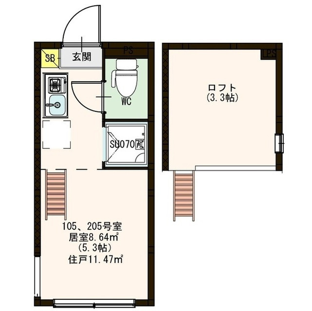 ソレイユ南長崎の間取り