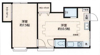 オルタシア千駄木の間取り