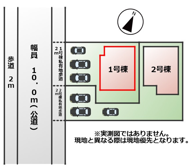 グラファーレ宇都宮市清原台17期の区画図|【全2棟】各号棟の詳細については、お気軽にお問い合わせください♪