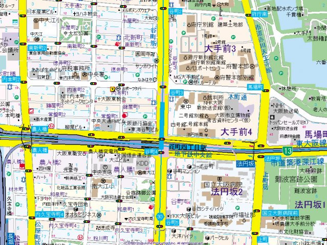 【地図】 | レオンコンフォート大手前ラトゥール