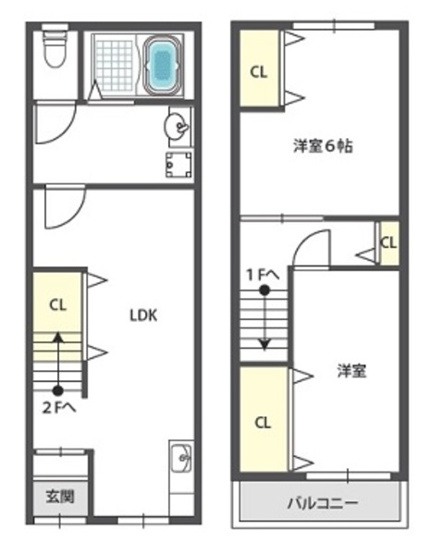 【間取り】 | 小路東一戸建