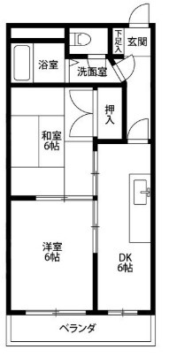 ヨコミゾマンションの間取り