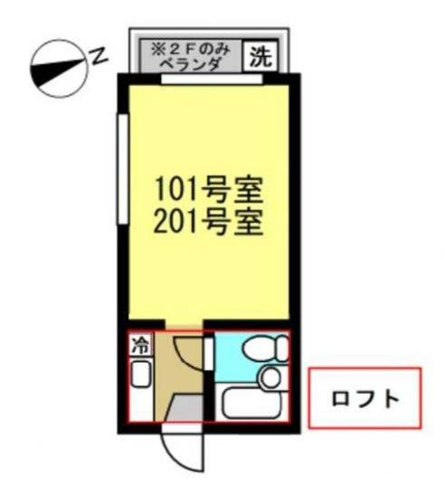 isメゾン西船橋の間取り