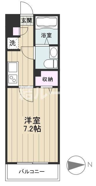 川口市西青木４丁目の賃貸マンションの間取り