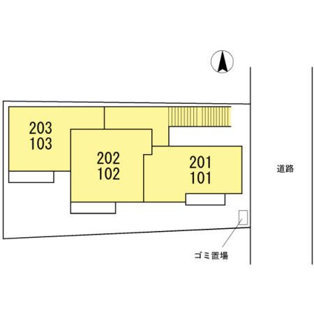 メゾンファインⅢの区画図