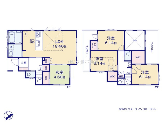 《仲介手数料無料》上尾市大字瓦葺2179-5新築一戸建てミラスモの間取り
