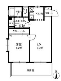 千葉市中央区蘇我２丁目の賃貸マンションの間取り