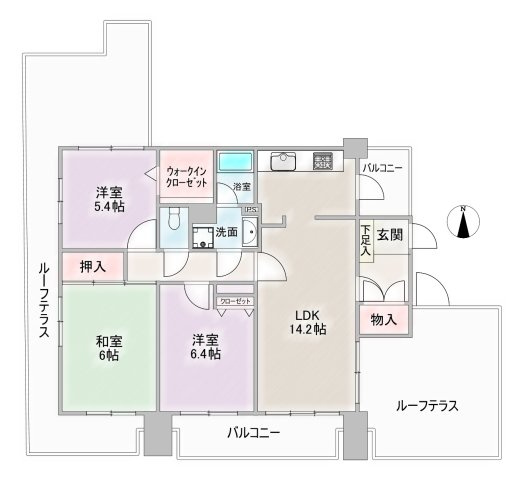 小幡パークマンションの間取り