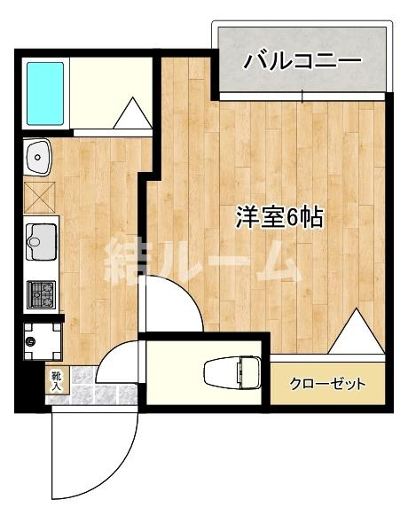 北区栄町のアパートの間取り