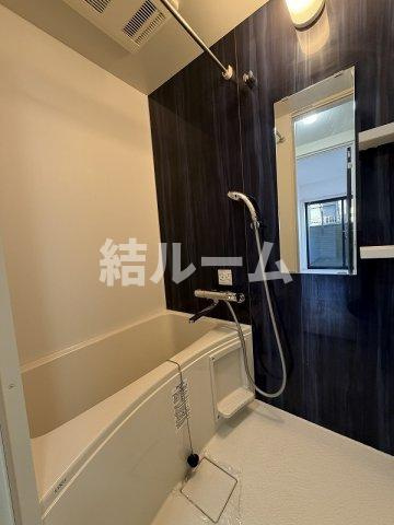 北区栄町のアパートの浴室