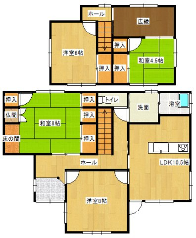 【間取り】 | 東岐波小学校に通える中古住宅　宇部市東岐波 | 間取です
