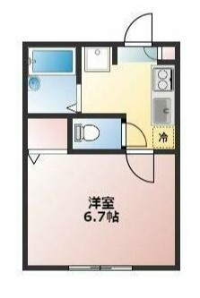 川崎市多摩区栗谷３丁目のアパートの間取り