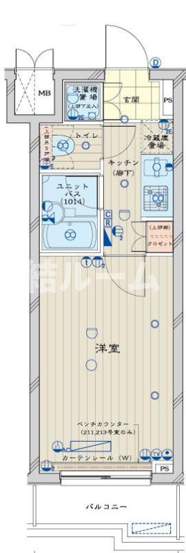豊島区上池袋３丁目の賃貸マンションの間取り