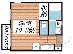 Aレガート千葉椿森A棟の間取り