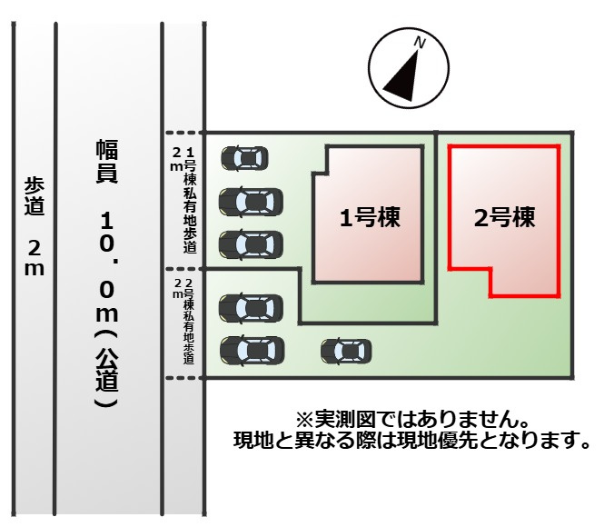 グラファーレ宇都宮市清原台17期の区画図|【全2棟】各号棟の詳細については、お気軽にお問い合わせください♪