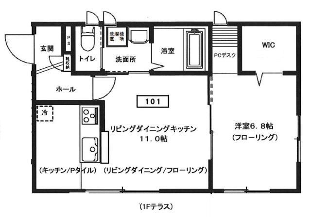 Ｆｏｒｅｓｔ三鷹の間取り|間取りです。