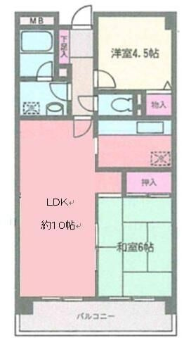 サンハイツ桜森の間取り