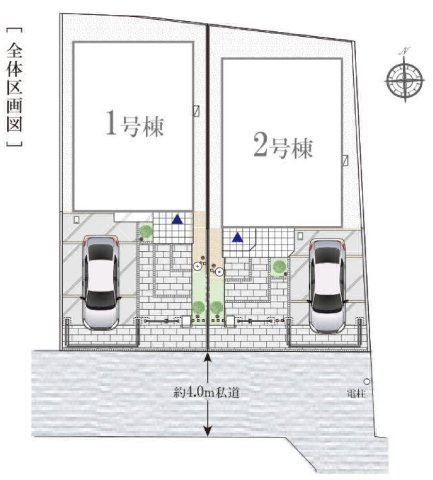 西東京市栄町1丁目 新築戸建て 西武池袋線 ひばりヶ丘駅の区画図