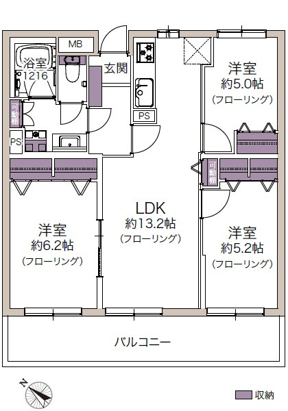 東雲本町パークマンションの間取り