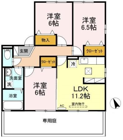 ボヌールＫ２の間取り