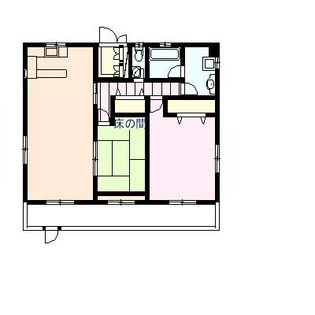 徳島市北沖洲３丁目の賃貸マンションの間取り
