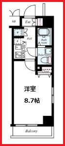 【間取り】 | ライジングプレイス錦糸町