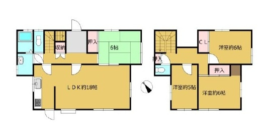 中古戸建　東松山市松風台3-26（リフォーム住宅）の間取り