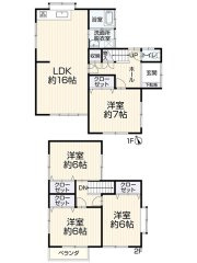 高浜市稗田町　中古住宅の間取り