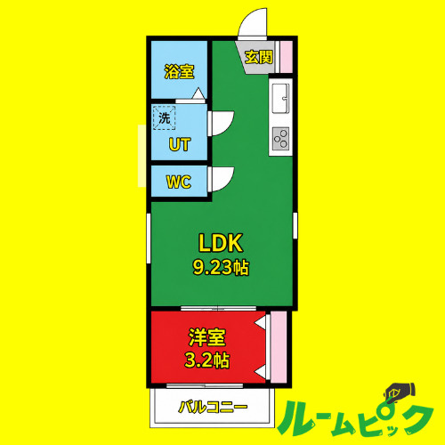 クレスト中村　名古屋市賃貸　仲介手数料無料の間取り