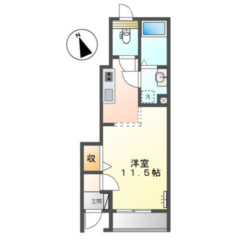 アルモ　かたばみの間取り