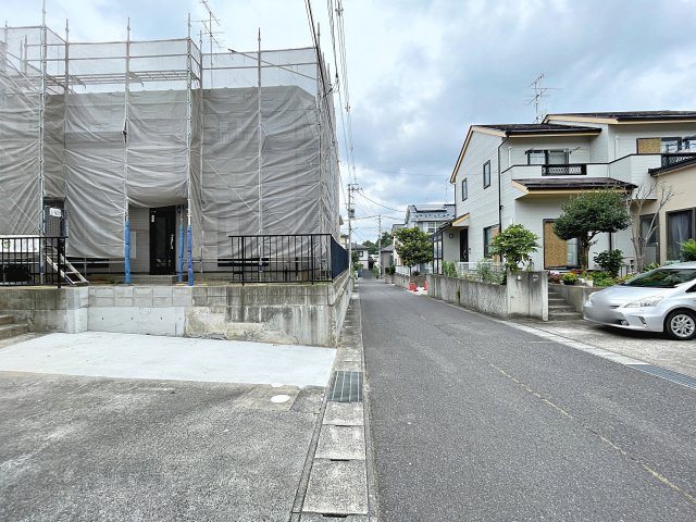 中古戸建　郡山市大槻町原田東　朝日が丘小・郡山第七中の前面道路含む現地写真|前面道路
