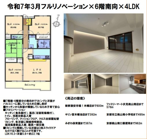 パデシオン桃山南の間取り
