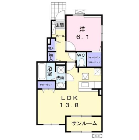 【間取り】 | クレール　プランドール　Ⅱ
