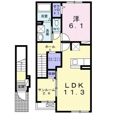 【間取り】 | クレールプランドールⅢ