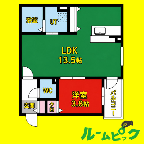 NAGOYA the BASE　名古屋市賃貸　仲介手数料無料の間取り