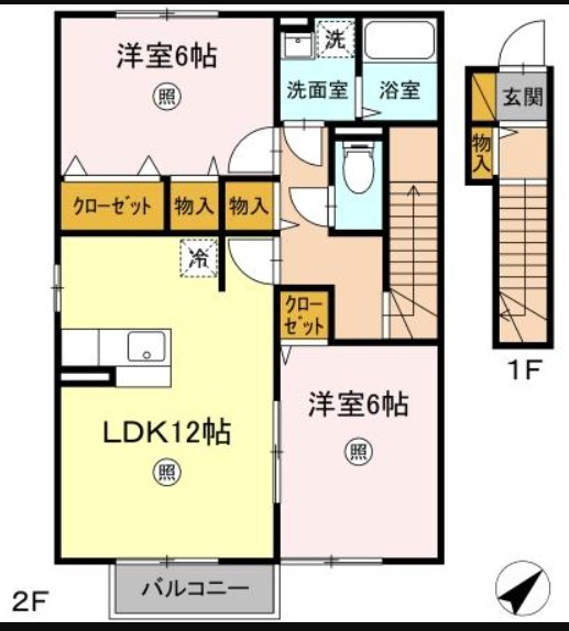 仲介手数料（賃料の1.10ヵ月）の50％OFF対象物件！の間取り