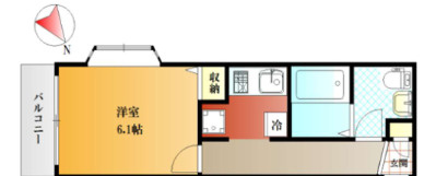 板橋区大山西町のアパートの間取り