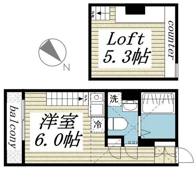 Ａｋａｒｉ　ｈａｂｉｔｅ　Ｂ棟の間取り