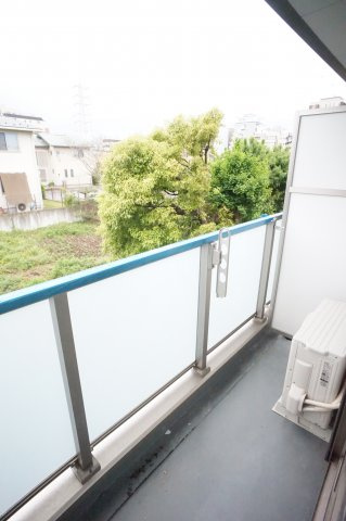 船橋市前原西２丁目の賃貸マンションのバルコニー|眺望良好　目の前は何にもありません