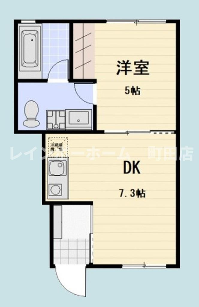 アリエッタ林間※初期費用分割後払いサービス利用可能物件の間取り