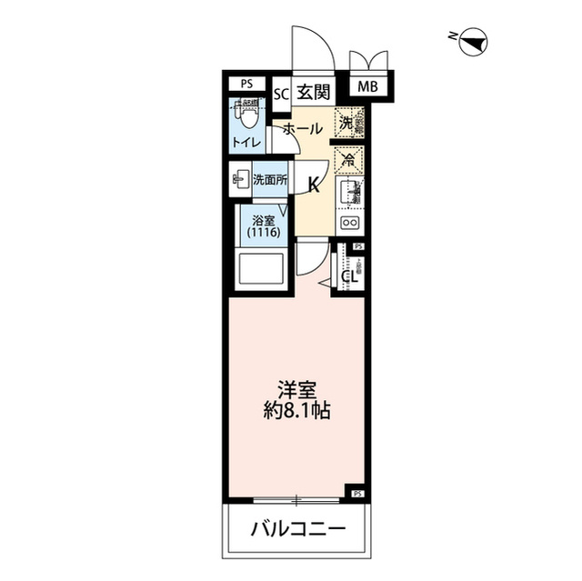 練馬区豊玉中２丁目の賃貸マンションの間取り