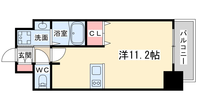 【間取り】 | プレサンス扇町駅前