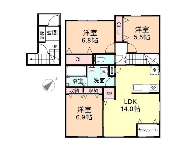 ソシアペンタスIの間取り